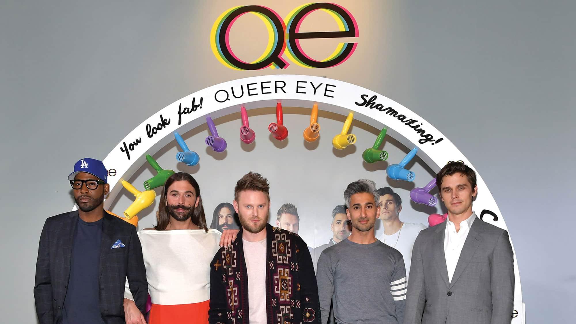 Karamo Brown, Jonathan Van Ness, Bobby Berk, Tan France et Antoni Porowski, Queer Eye.