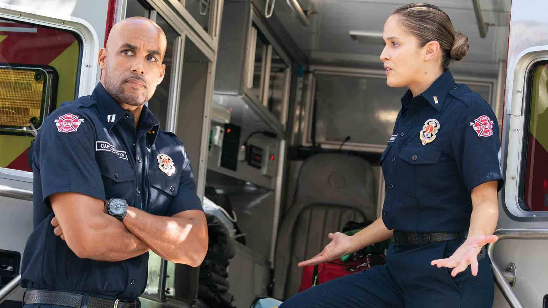 Rien ne va plus entre Sullivan (Boris Kodjoe) et Andy (Jaina Lee Ortiz).