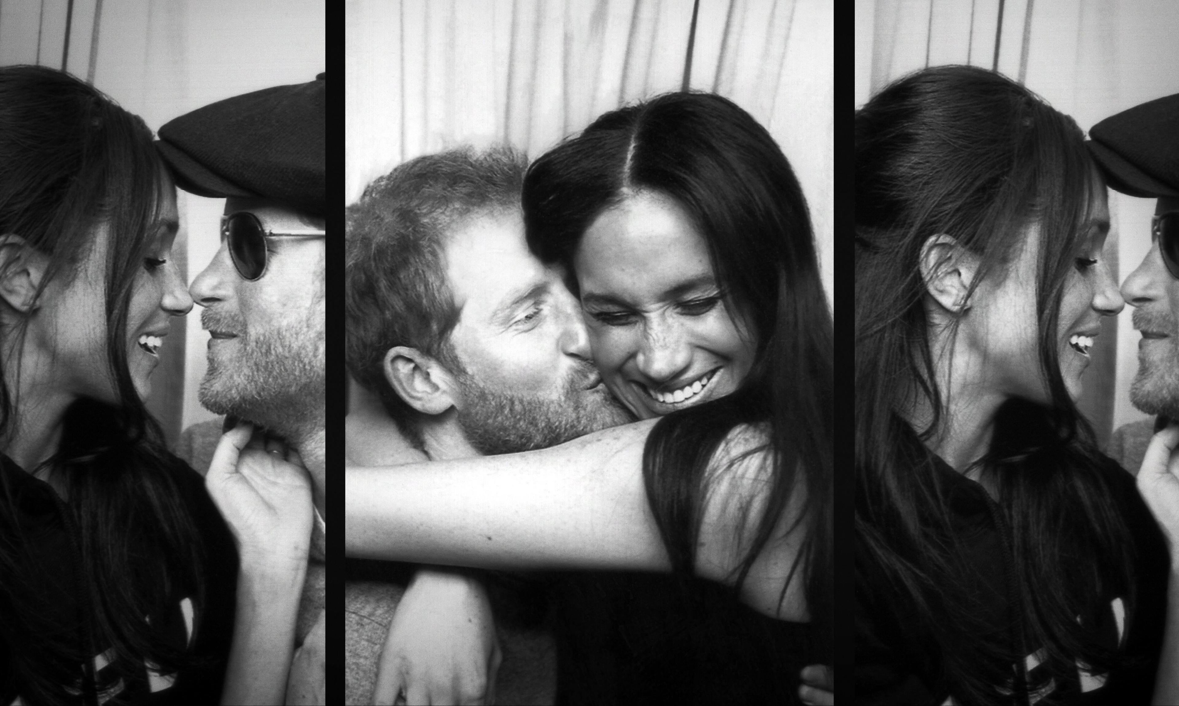 Ces photos en noir et blanc du couple se retrouvent dans la bande-annonce de la série documentaire de Netflix «Harry et Meghan».