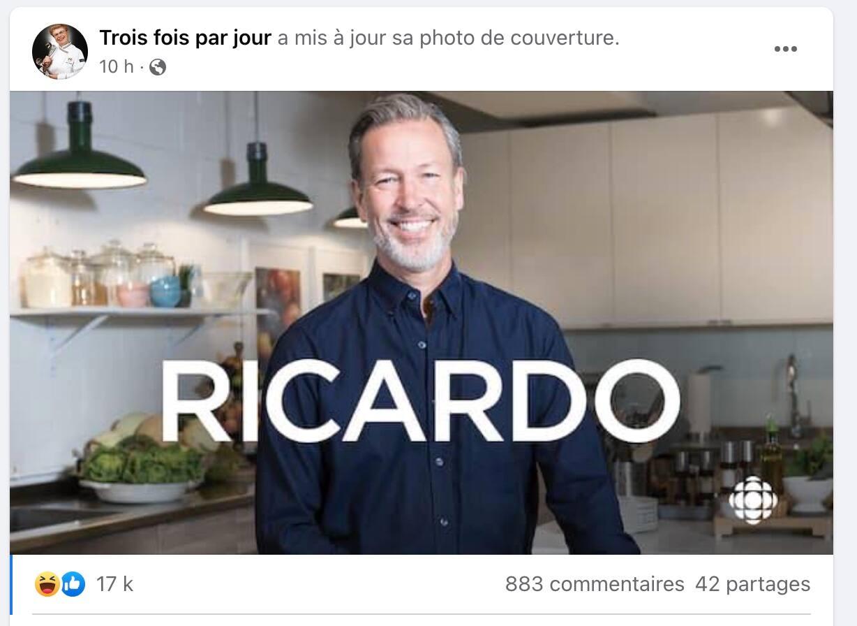 Capture d'écran / Facebook Trois fois par jour