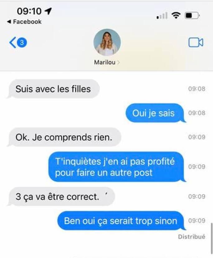 Capture d'écran / Facebook Trois fois par jour