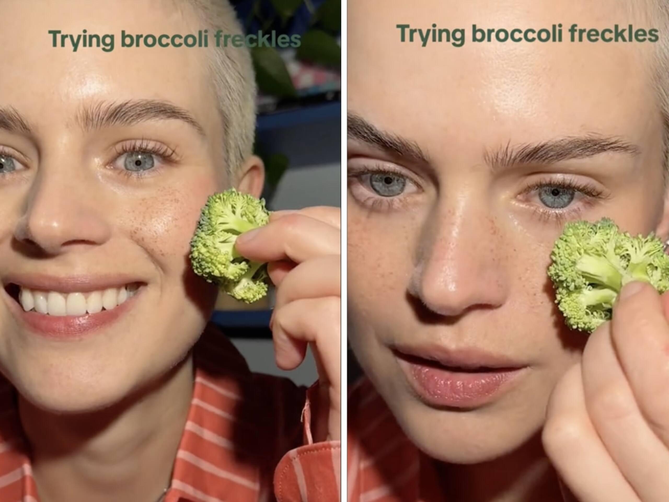 Les tâches de rousseur «brocoli» sur TikTok