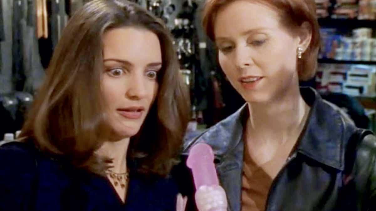 Charlotte (Kristin Davis) et Miranda (Cynthia Nixon) au sex shop.