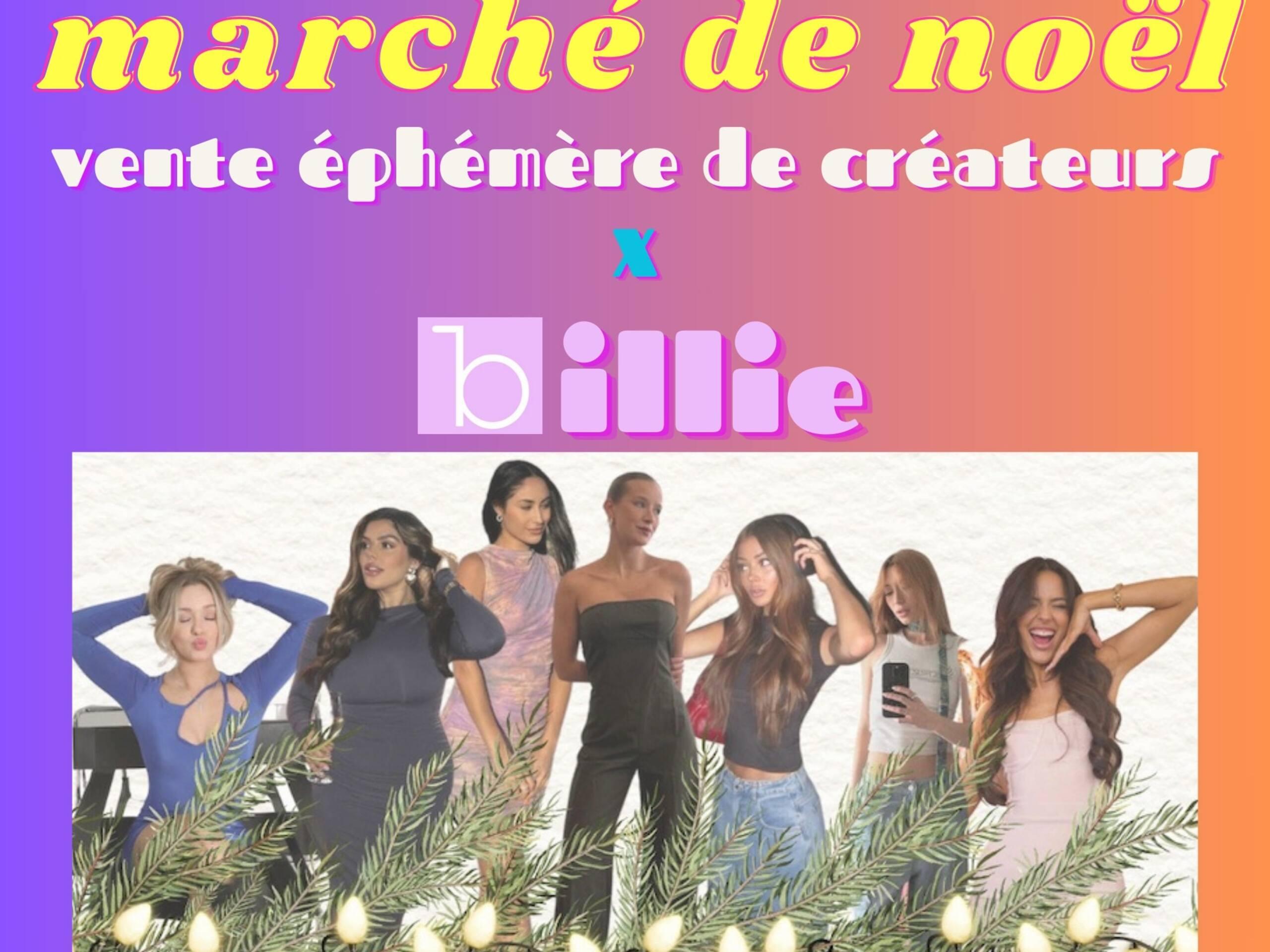 Vente éphémère des créateurs x Billie