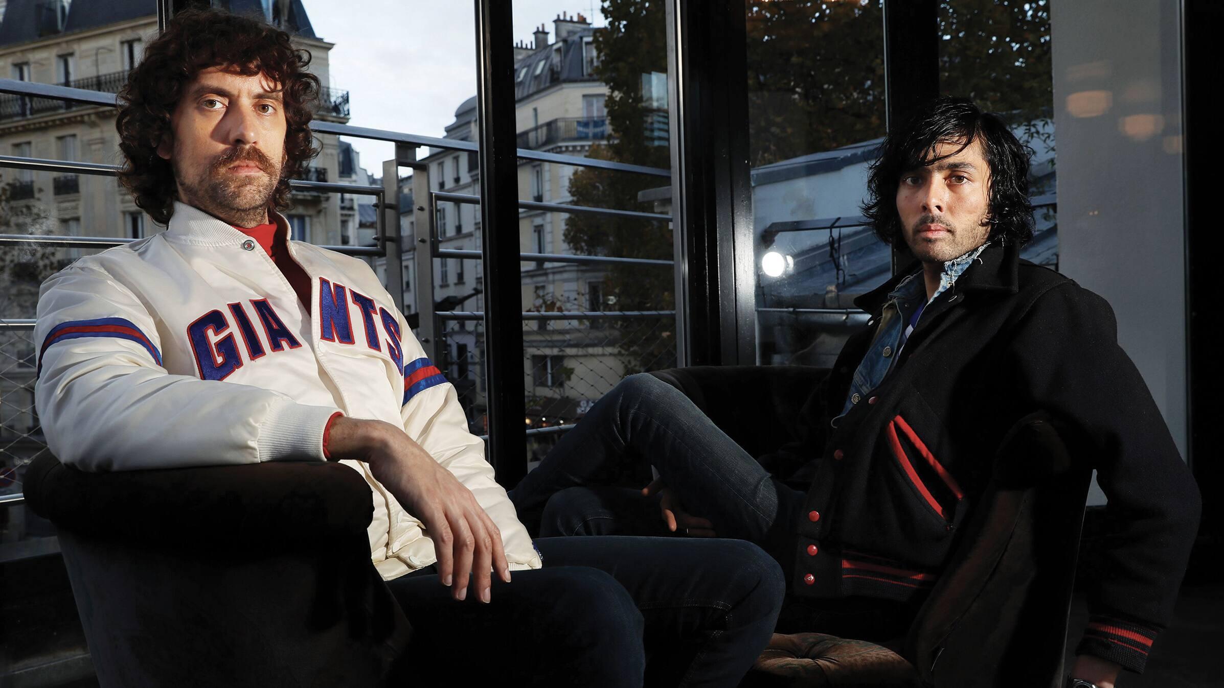 Gaspard Augé et Xavier de Rosnay, du groupe Justice, sont en beau maudit!