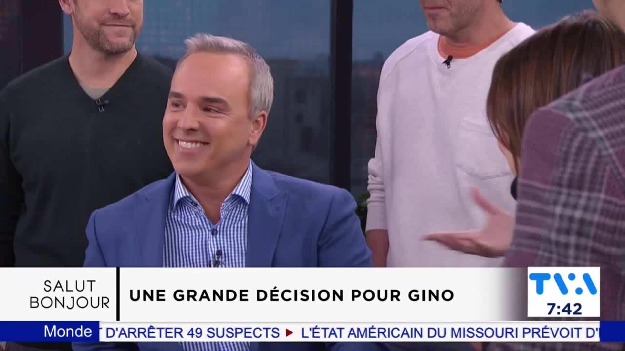 Annonce du départ de Gino Chouinard