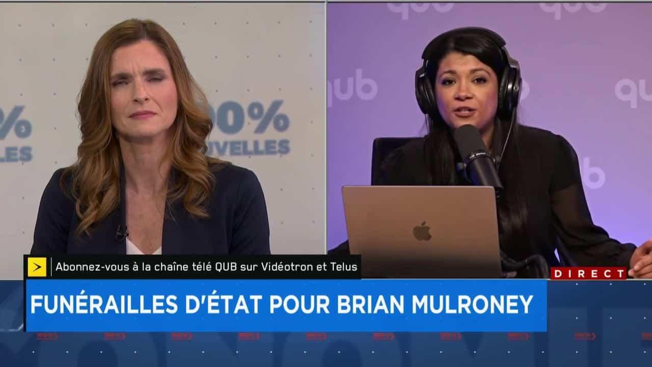 Brian Mulroney: «Il a tendu deux bras au Québec», dit Yasmine