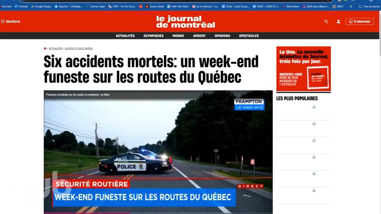 «C'est malheureusement toujours difficile sur les routes du Québec», s'attriste André-Sylvain Latour